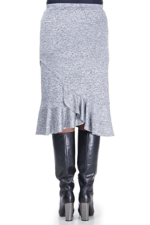 Fusta jerse gri  Liza Panait Liza Panait Online Boutique